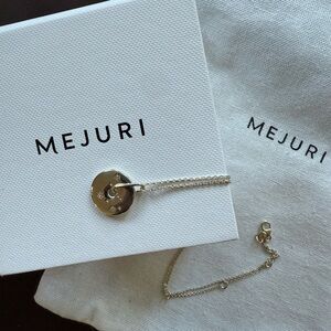 Mejuri Sterling Silver Leo Disk Necklace